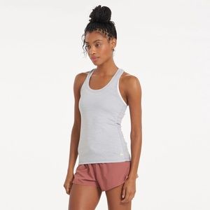 Vuori Lux Performance Tank- Platinum Heather- S